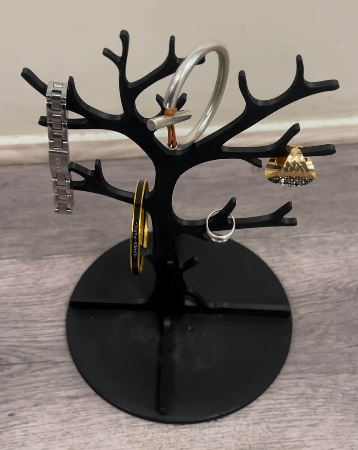 Arbre à bijoux imprimé en 3D, support bracelets bagues, PAMI3D