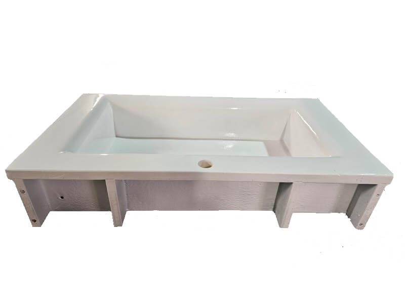 Évier imprimé en 3D grand format, prototype sanitaire, PAMI3D