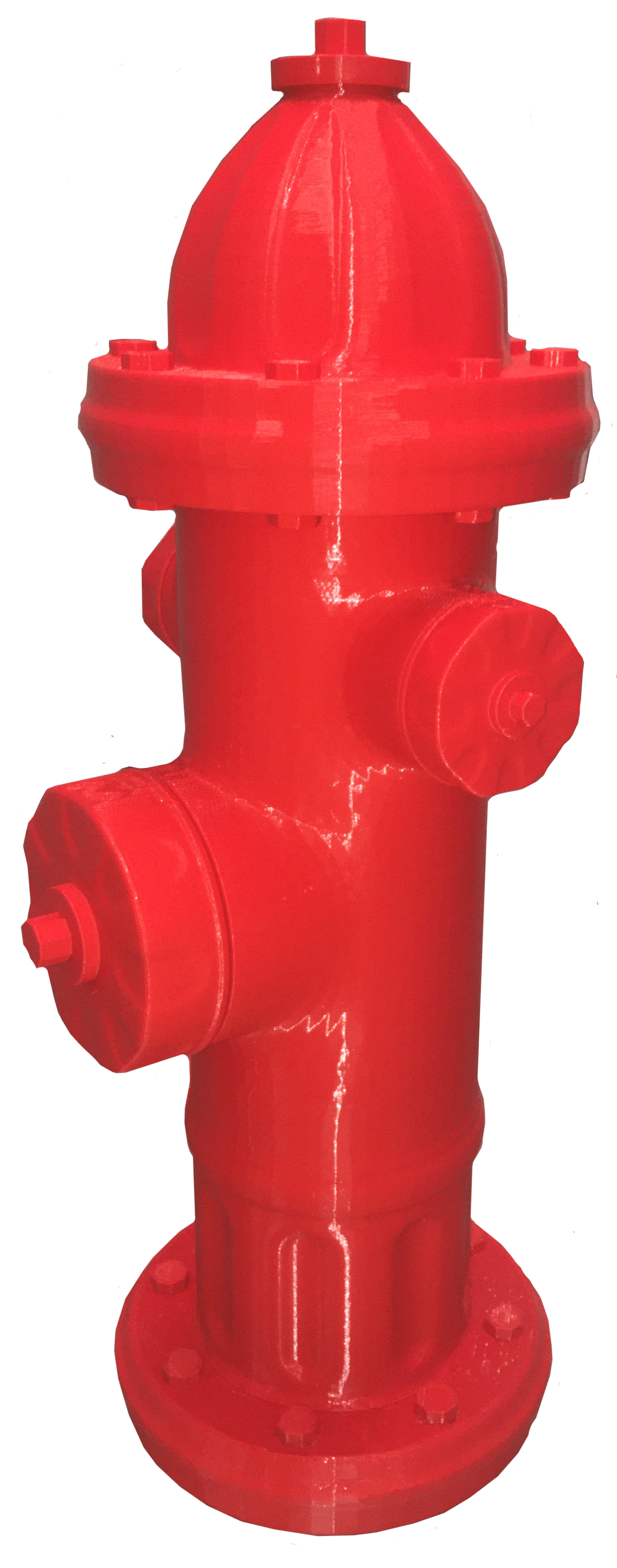 Borne incendie rouge impression 3D grand format PAMI3D prototype réaliste